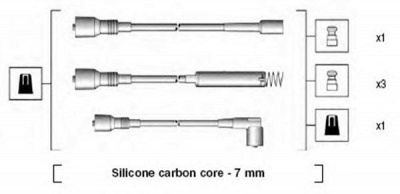 MAGNETI MARELLI 941125130667 -  Комплект проводов зажигания